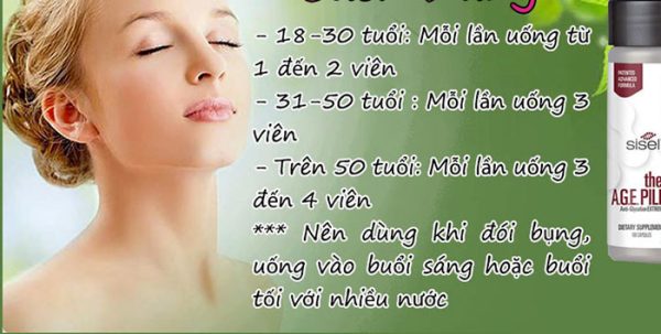 Cách dùng Sisel Age Pill