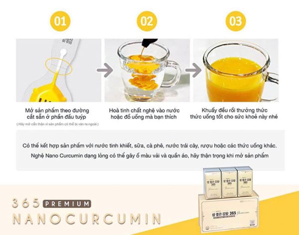 Cách sử dụng Tinh Nghệ Nano 365