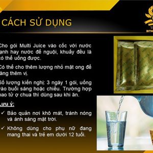 Cách sử dụng multi juice