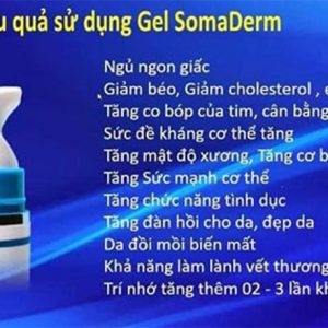 Công dụng của Somaderm Gel