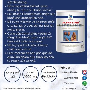 lợi ích sữa non alpha lipid