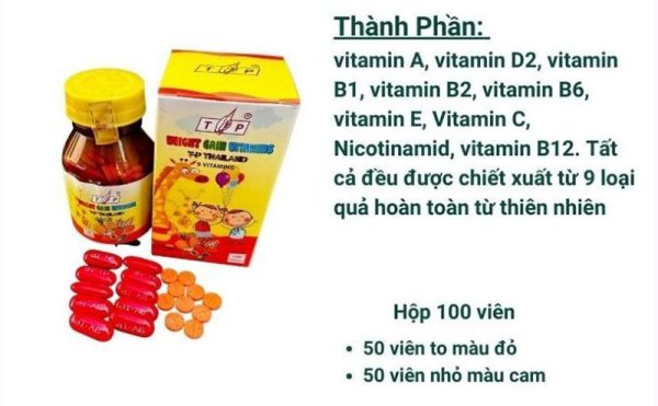 Thành phần của Vitamin tăng cân tp